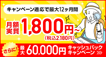 フレッツ光をご利用中の方限定!