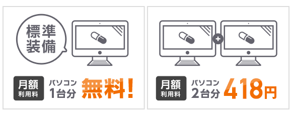 標準装備で安心!